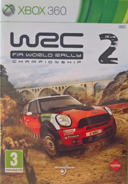WRC 2: FIA World Rally Championship box art for Xbox 360